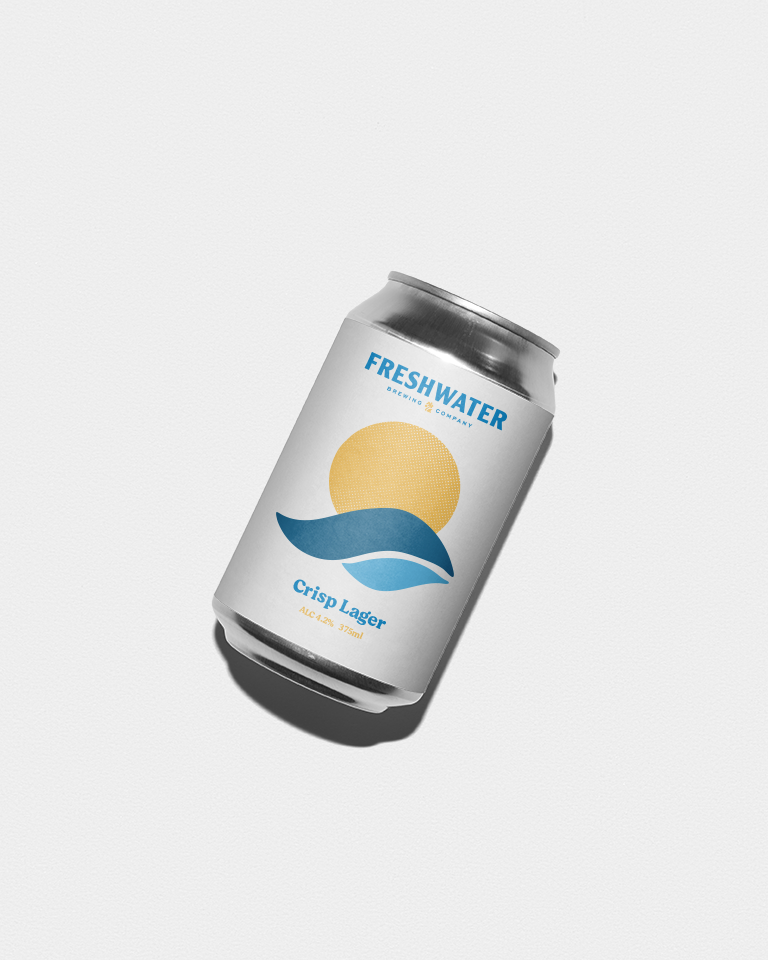 Crisp Lager tinnie